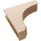Ekena Millwork 6"W x 24"D x 24"H Thin Legacy Rough Cedar Woodgrain TimberThane Corbel, Primed Tan CORUR06X24X24LGYRCPR - alternate 6